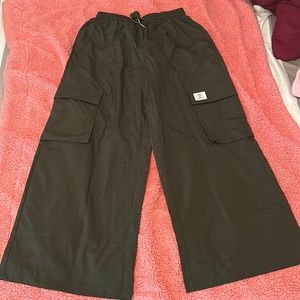 Drawstring waist cargo pants